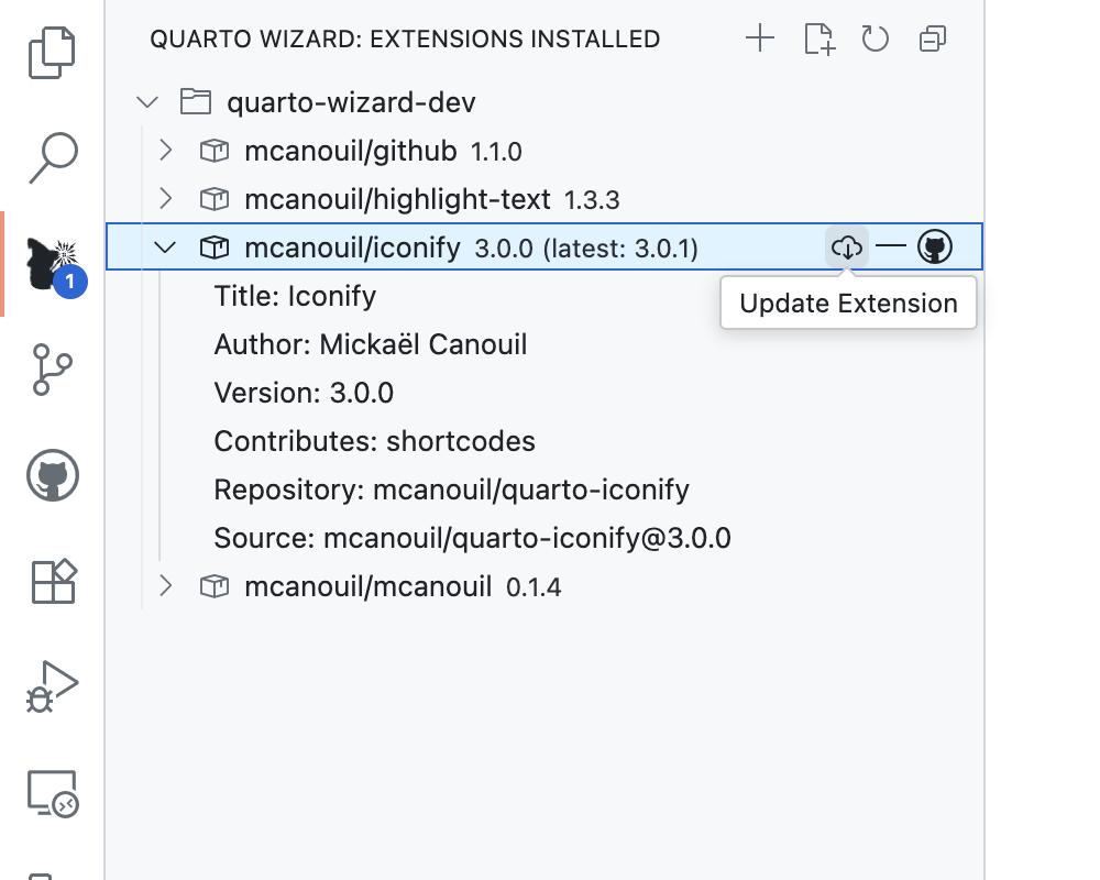 Quarto Wizard: Explorer View Update (Light)