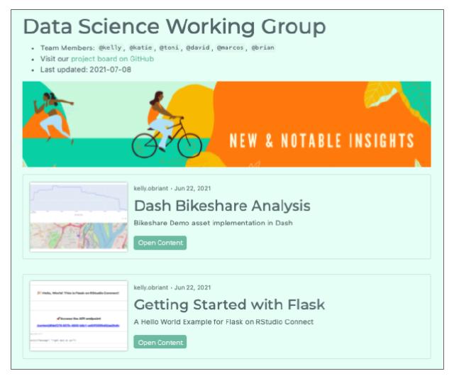 RStudio Connect 1.9.0 - Content Curation Tools