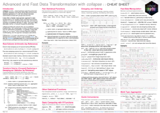 Advanced and Fast Data Transformation with collapse