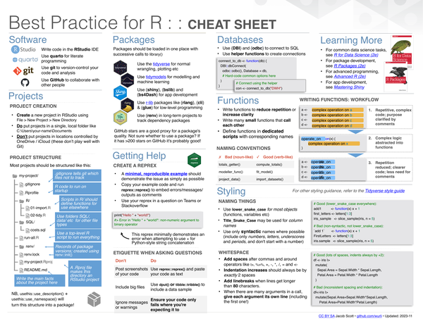 Best Practice for R