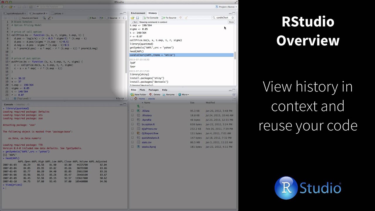 RStudio Overview - 1:30 :: Posit Open Source