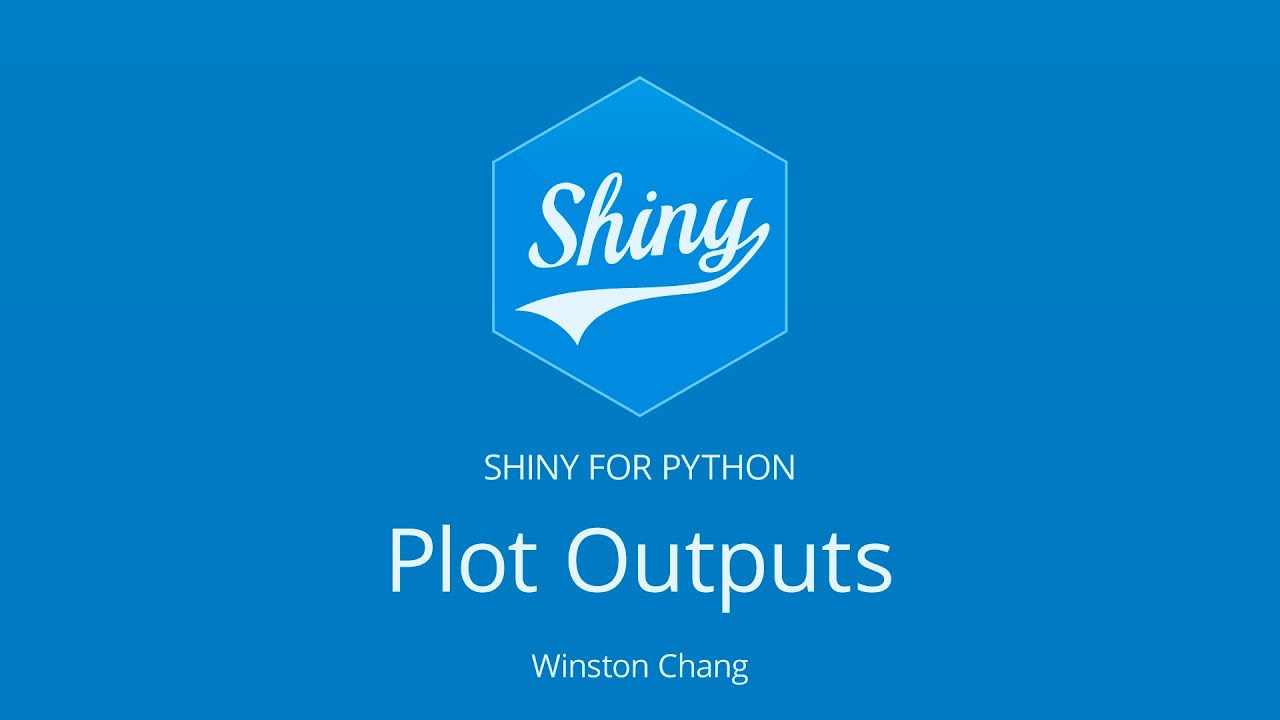 Plot Outputs in Shiny for Python || Winston Chang || RStudio :: Posit ...