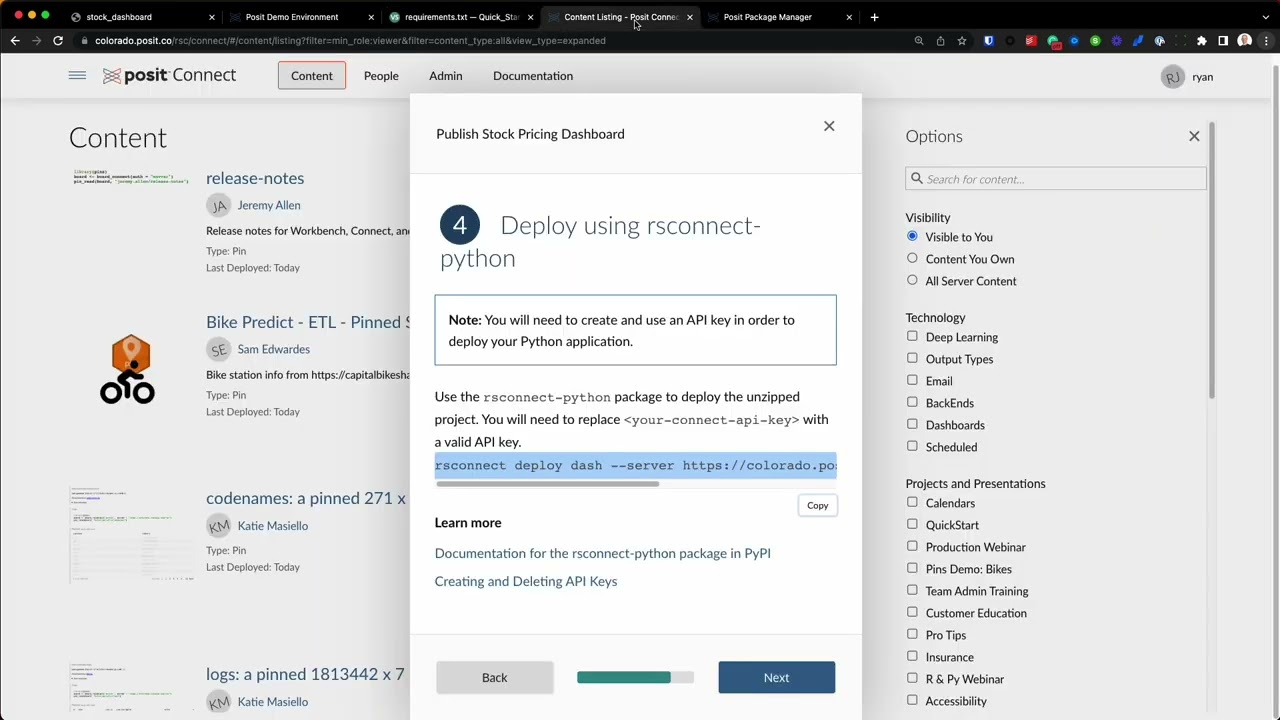 Deploying a Python application with Posit Connect :: Posit Open Source