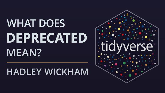 What does deprecated mean? Package lifecycle and the process of deprecation.