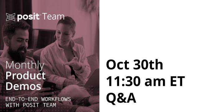 Workflow Demo Live Q&A - October 30th!