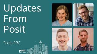 Updates from Posit, with Hadley Wickham, Charlotte Wickham, George Stagg, and James Blair