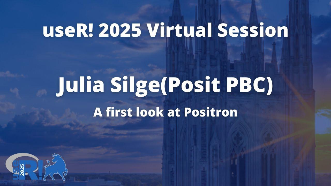 A first look at Positron - Julia Silge