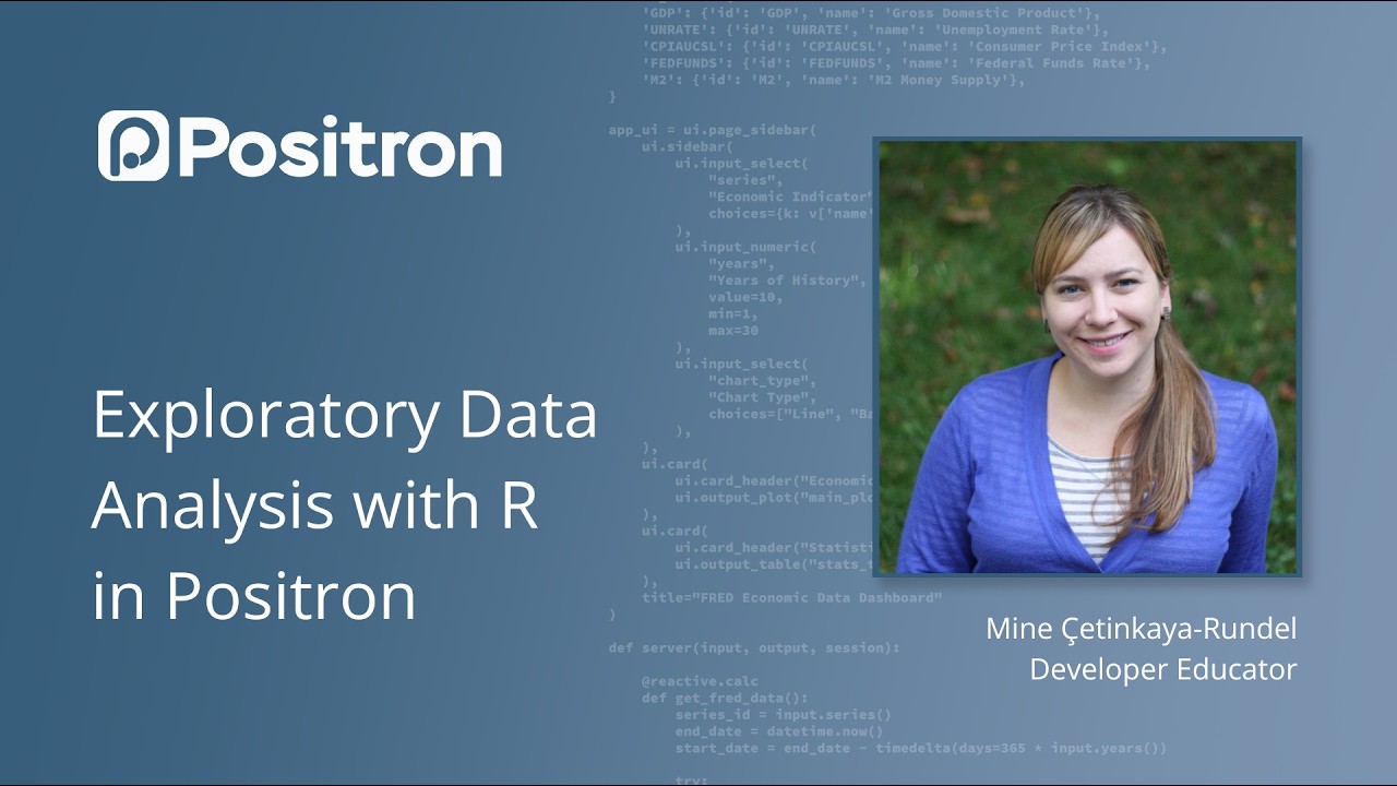 Exploratory Data Analysis with R in Positron :: Posit Open Source