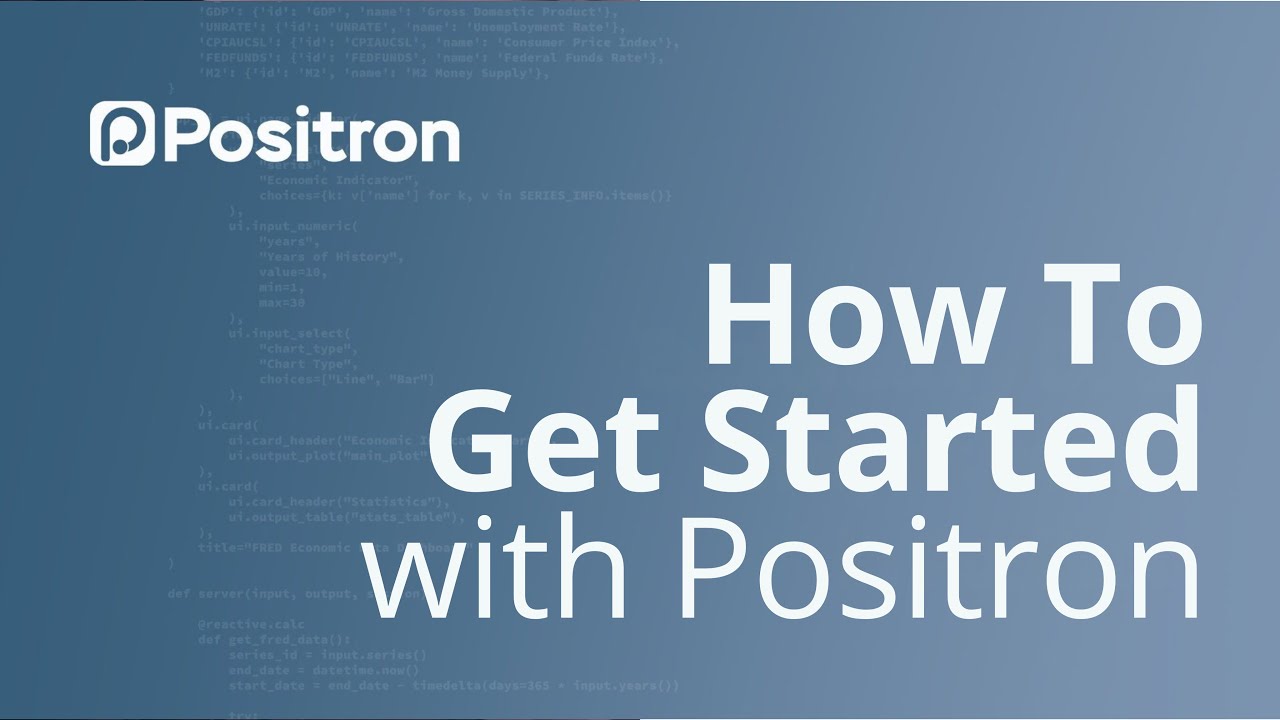 Getting Started with Positron: A Quick Tour :: Posit Open Source