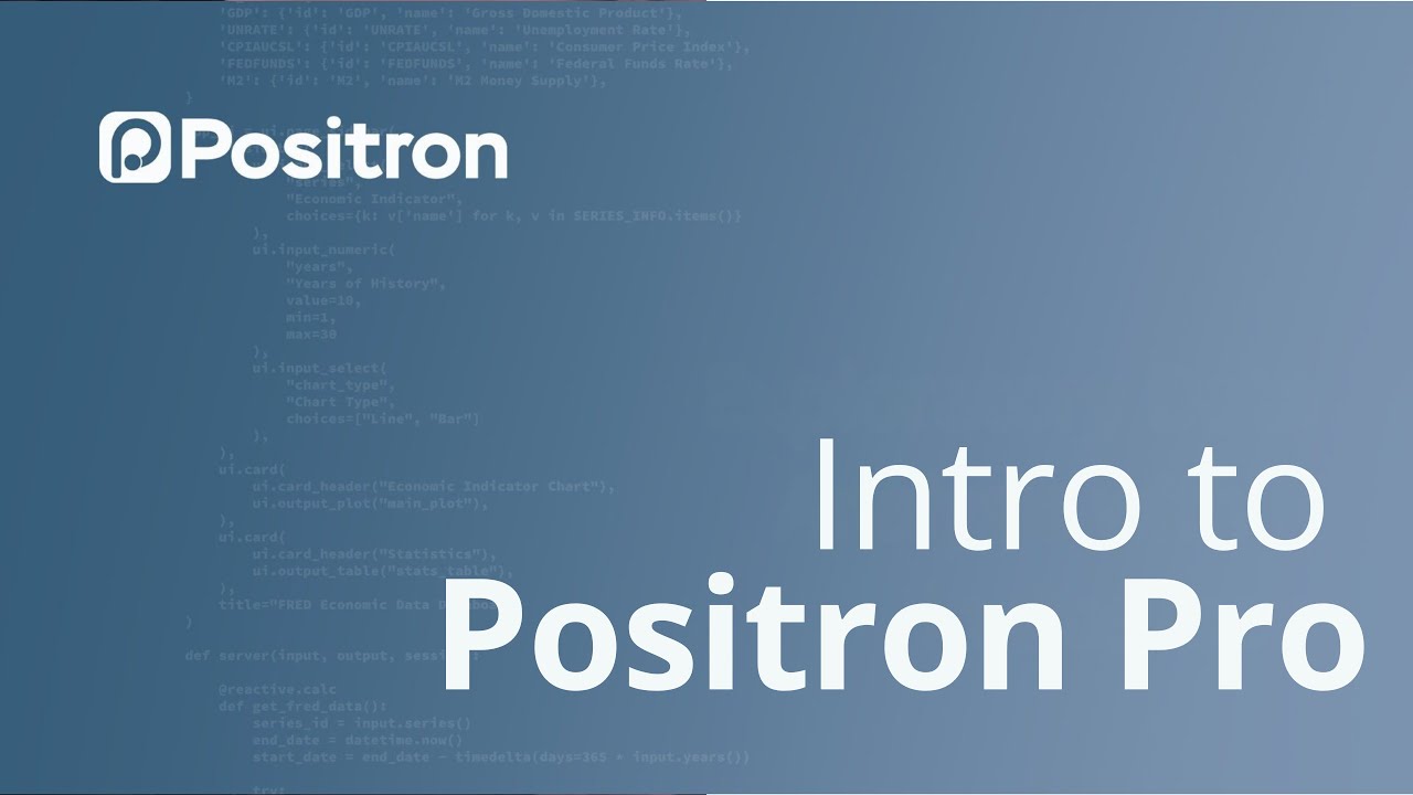Take Positron to Work with Positron Pro :: Posit Open Source