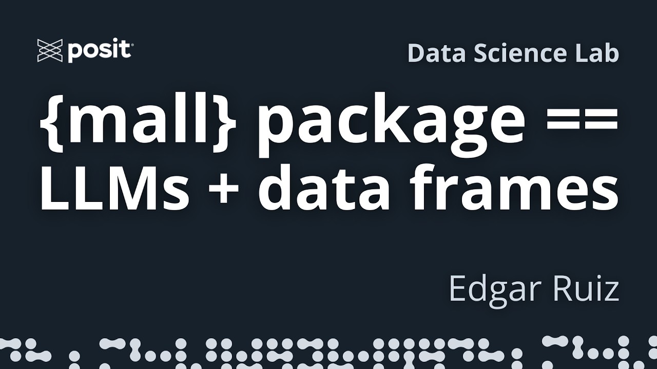 The mall package: using LLMs with data frames in R & Python | Edgar ...
